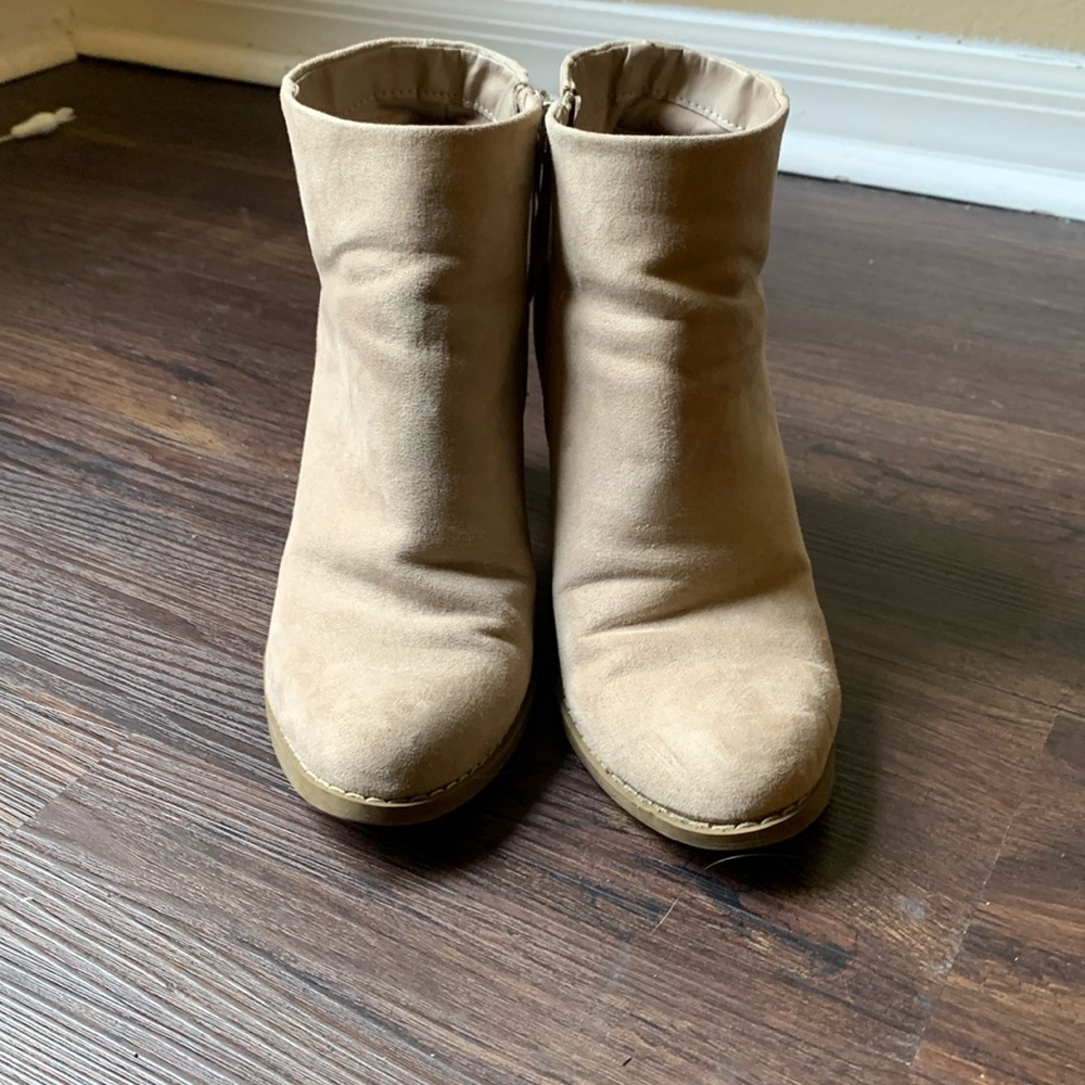 Cream booties